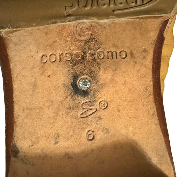 Corso Como Beige Leather Ankle Boots Size 6 - Picture 5 of 5